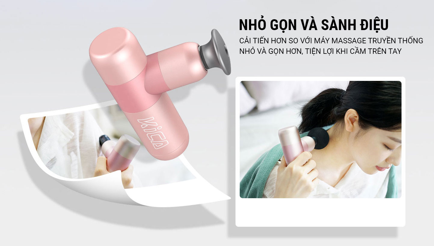 Máy massage cơ đa năng KiCA 2 - Pink 3 may massage bo tui kica2 2 Máy massage cơ đa năng KiCA 2 - Pink - YCB.vn