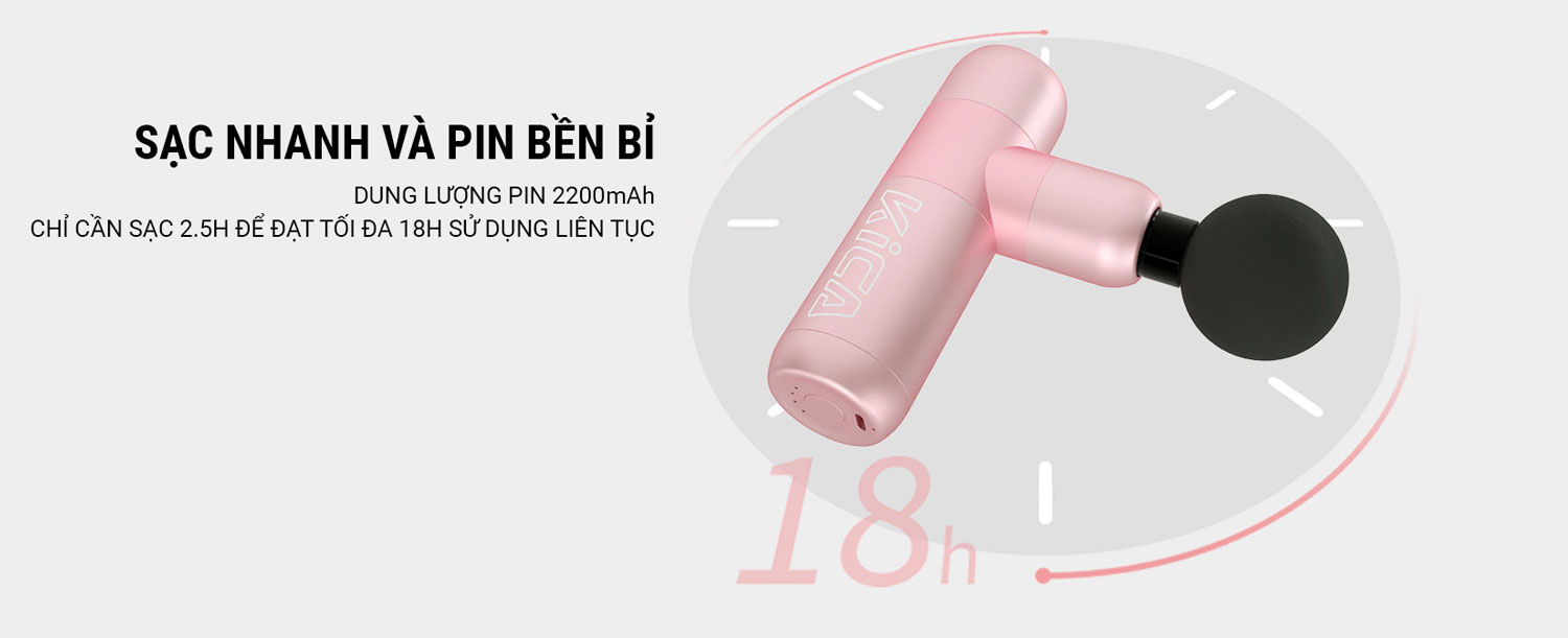 Máy massage cơ đa năng KiCA 2 - Pink 7 may massage bo tui kica2 6 Máy massage cơ đa năng KiCA 2 - Pink - YCB.vn