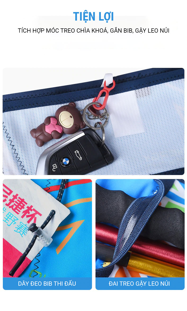 tui deo hong aonijie lightweight fanny pack w8108 b037plus 14 Túi đeo hông co giãn Aonijie Lightweight Fanny Pack W8108 (B037plus) - YCB.vn