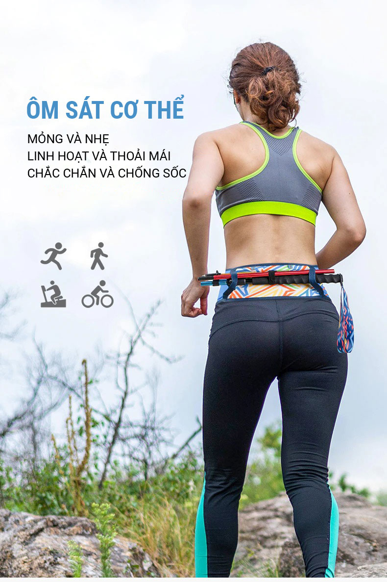 tui deo hong aonijie lightweight fanny pack w8108 b037plus 5 Túi đeo hông co giãn Aonijie Lightweight Fanny Pack W8108 (B037plus) - YCB.vn