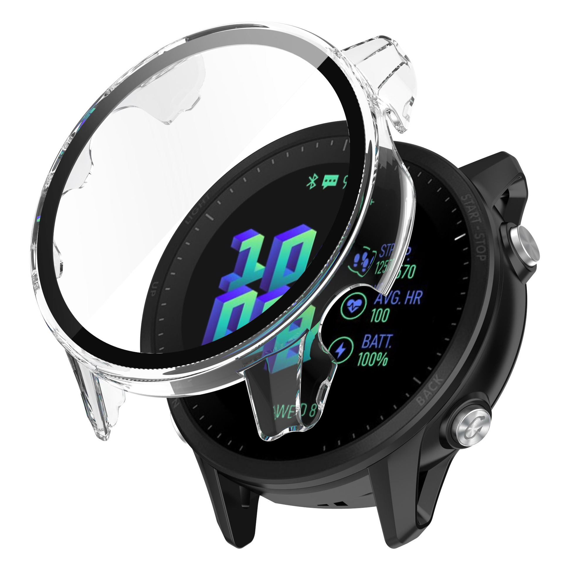 Case Đồng Hồ TPU Tích Hợp Mặt Bảo Vệ Cho Garmin Forerunner 255 1 case dong ho garmin tpu 955 255 4 Case Đồng Hồ TPU Tích Hợp Mặt Bảo Vệ Cho Garmin Forerunner 255 - YCB.vn