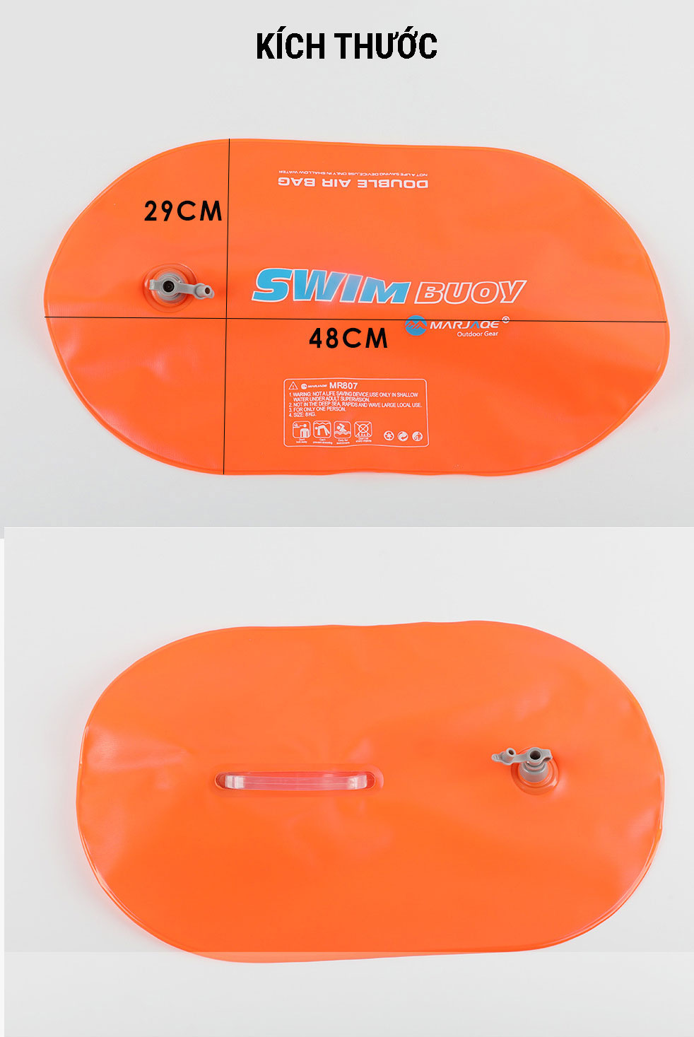 phao boi bien Marjaqe Open Water Buoy MR807 018 Phao bơi biển Marjaqe Open Water Buoy MR807 - YCB.vn