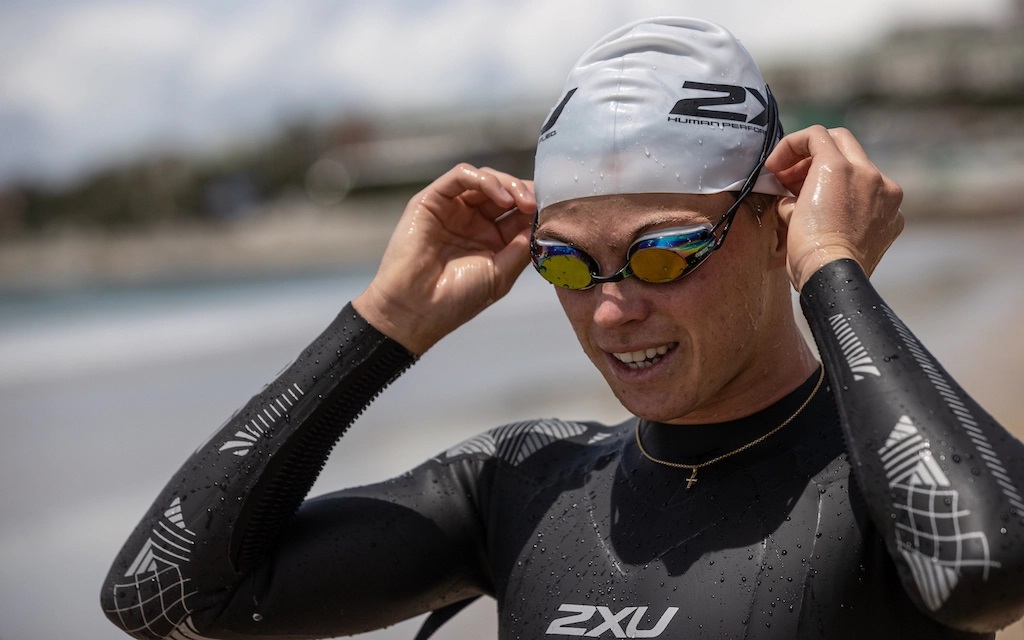 non boi 2xu swim hat 2 Nón bơi 2XU Silicone Swim Cap - Xám - YCB.vn