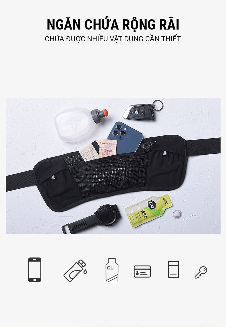 tui deo hong aonijie w8110 1 Đai đeo hông đựng nước Aonijie Hydration Belt W8110 - YCB.vn