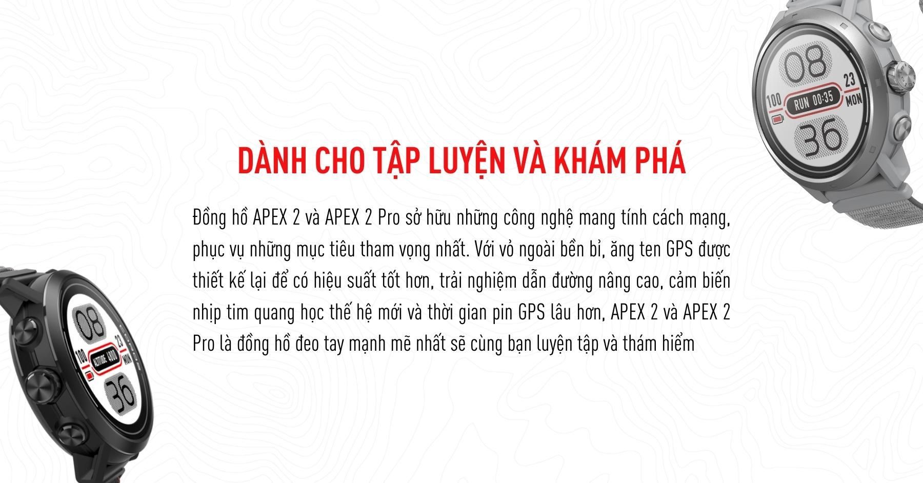 Đồng hồ thể thao GPS Coros Apex 2 Pro - Gobi Edition (Phiên bản giới hạn) 2 coros apex 2 grey 7 result Đồng hồ thể thao GPS Coros Apex 2 Pro - Gobi Edition (Phiên bản giới hạn) - YCB.vn