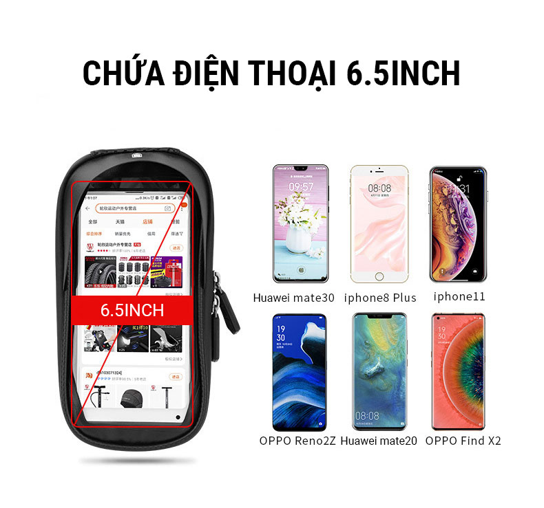 tui dien thoai ghi dong xe dap wheel up hbb03s 16 Túi điện thoại ghi đông xe đạp Wheel Up HBB-03s - YCB.vn