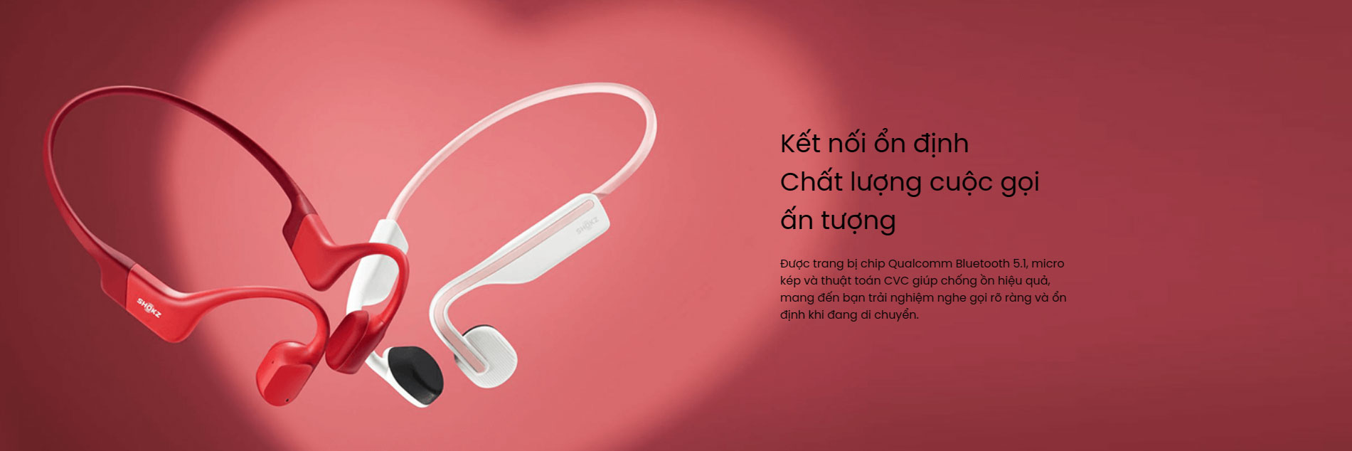 Tai nghe Open-Ear Shokz OpenRun 3 tai nghe the thao shokz open run 2 Tai nghe Open-Ear Shokz OpenRun - YCB.vn