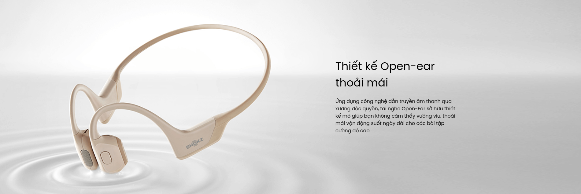 Tai nghe Open-Ear Shokz OpenRun Pro 2 tai nghe the thao shokz openrun pro 2 Tai nghe Open-Ear Shokz OpenRun Pro - YCB.vn