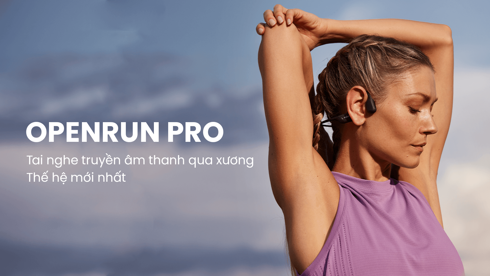 Tai nghe Open-Ear Shokz OpenRun Pro 1 tai nghe the thao shokz openrun pro 3 Tai nghe Open-Ear Shokz OpenRun Pro - YCB.vn