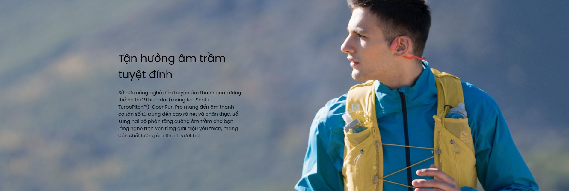 Tai nghe Open-Ear Shokz OpenRun Pro 3 tai nghe the thao shokz openrun pro 6 Tai nghe Open-Ear Shokz OpenRun Pro - YCB.vn