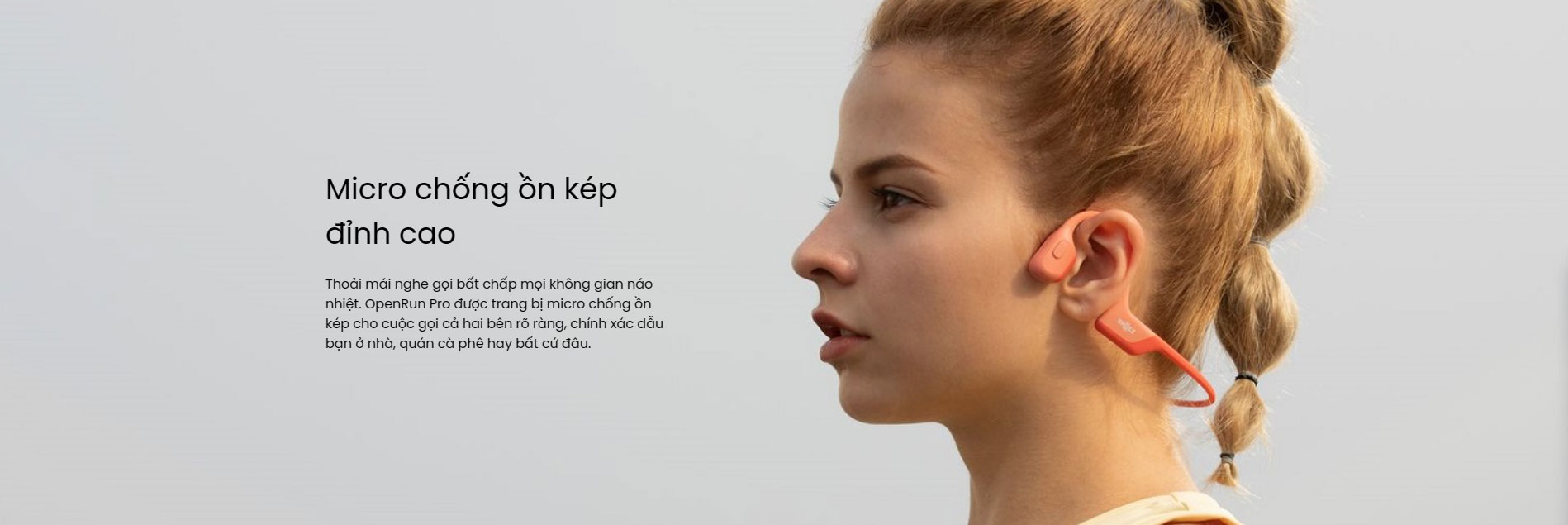 Tai nghe Open-Ear Shokz OpenRun Pro 7 tai nghe the thao shokz openrun pro 7 Tai nghe Open-Ear Shokz OpenRun Pro - YCB.vn