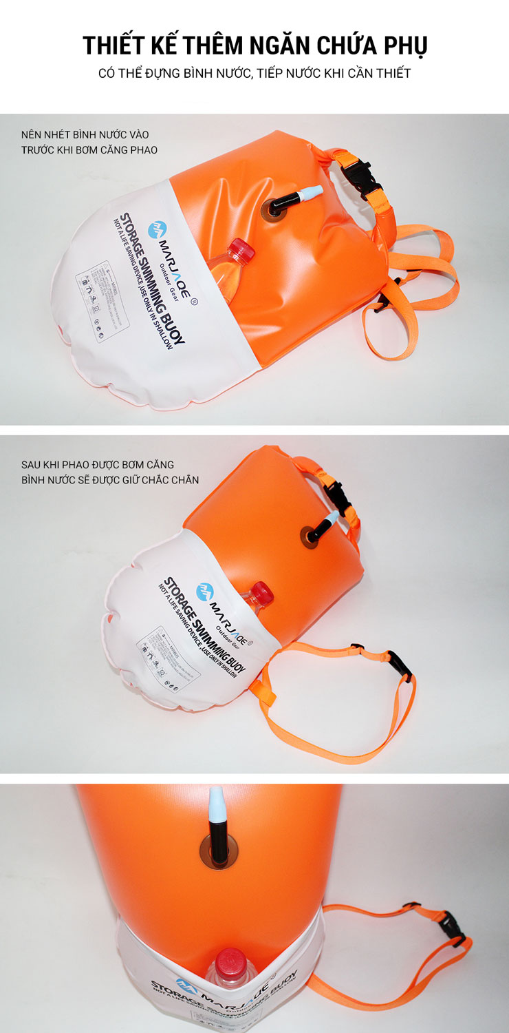 phao boi bien Marjaqe Swim Buoy MR805 20L 1 Phao bơi biển Marjaqe Swim Buoy MR805 (20L) - YCB.vn