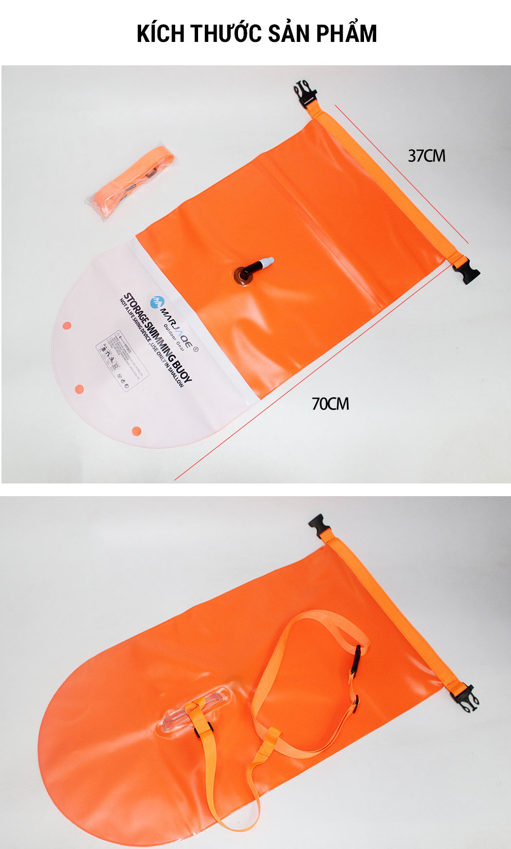 phao boi bien Marjaqe Swim Buoy MR805 20L 20 Phao bơi biển Marjaqe Swim Buoy MR805 (20L) - YCB.vn