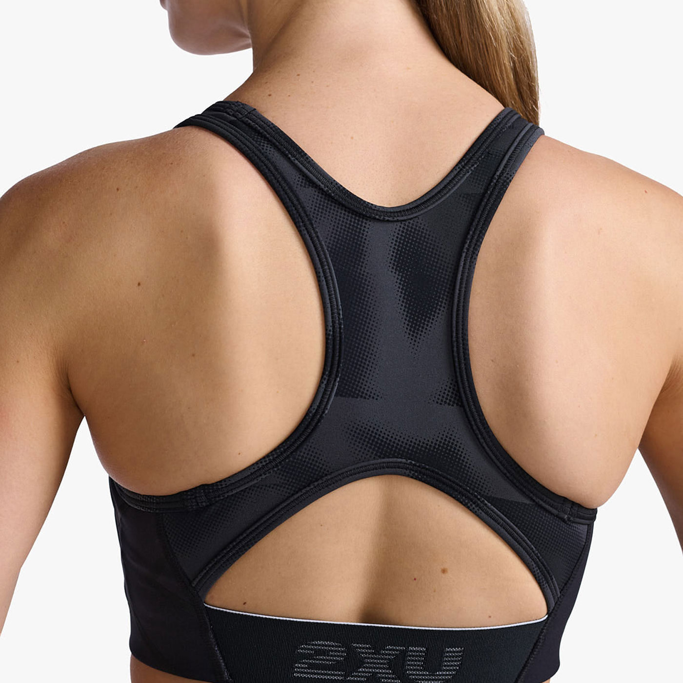 Motion Racerback Bra Black Halftone Splice 6 Áo Bra thể thao nữ 2XU Motion Racerback Bra - Black/Halftone Splice - YCB.vn
