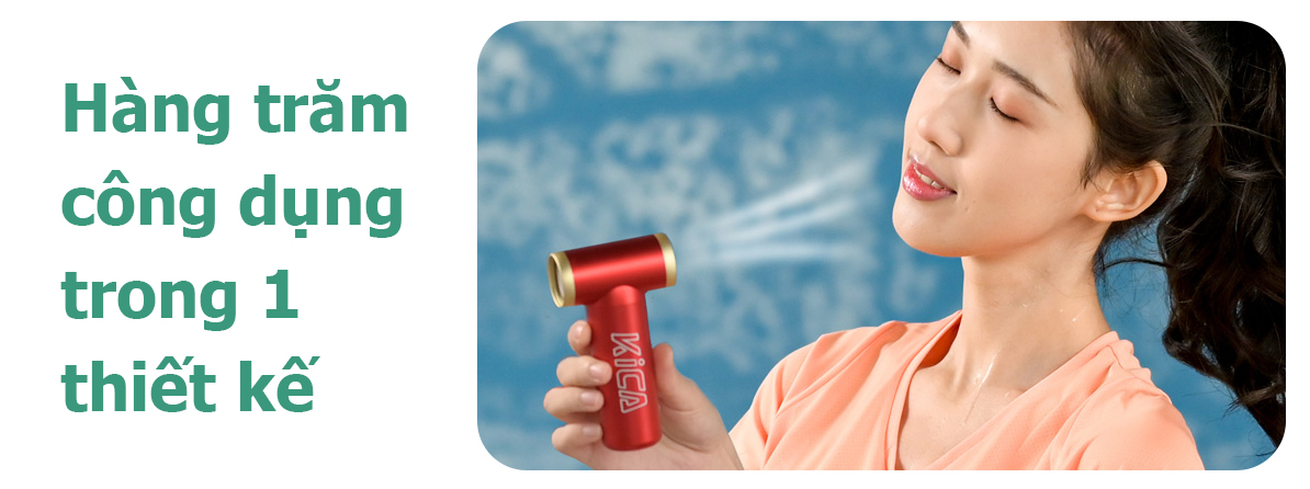 kica jetfan 2 10 Quạt cầm tay đa năng KiCA Jetfan 2 - YCB.vn