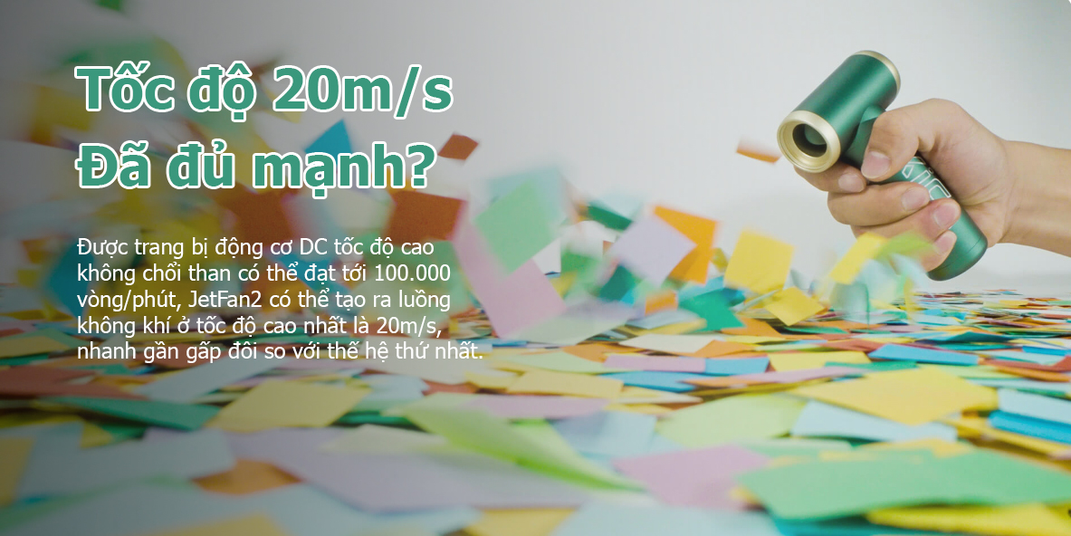 kica jetfan 2 2 Quạt cầm tay đa năng KiCA Jetfan 2 - YCB.vn