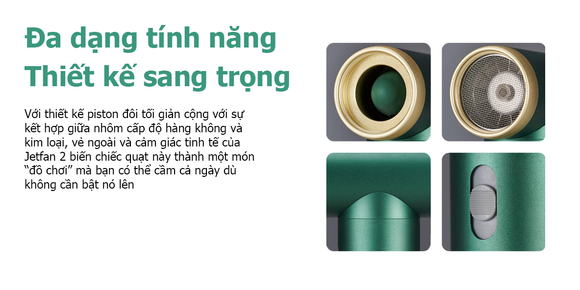 kica jetfan 2 8 Quạt cầm tay đa năng KiCA Jetfan 2 - YCB.vn