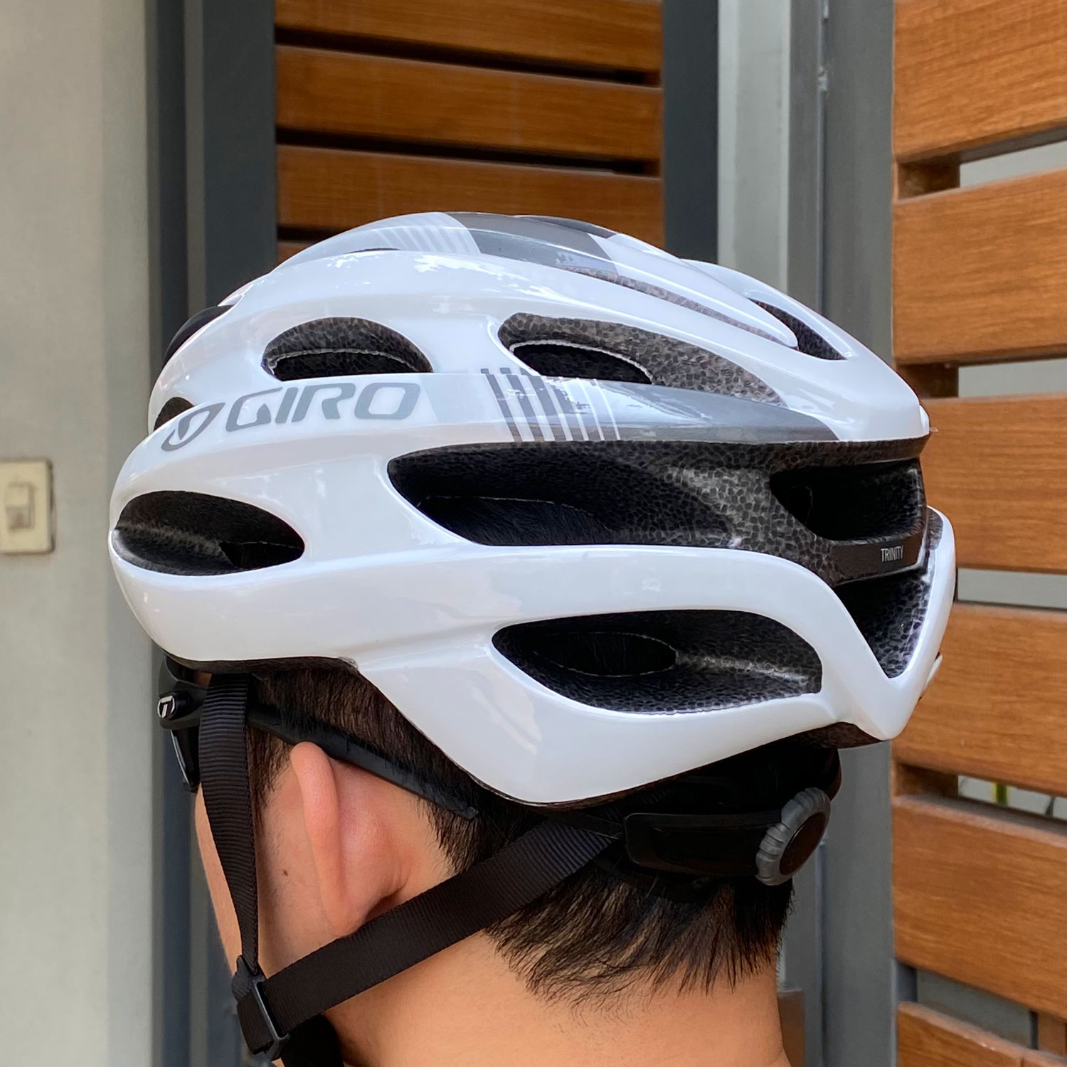 non xe dap giro trinity white 4 Nón bảo hiểm xe đạp Giro Trinity AF - White - YCB.vn