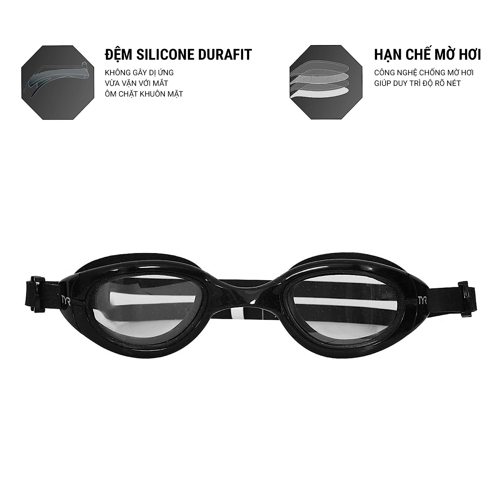 kinh boi tyr special ops 2 transition adult goggles 1 Kính bơi TYR Special OPS 2.0 Transition Adult Goggles - Tròng đổi màu (Black) - YCB.vn
