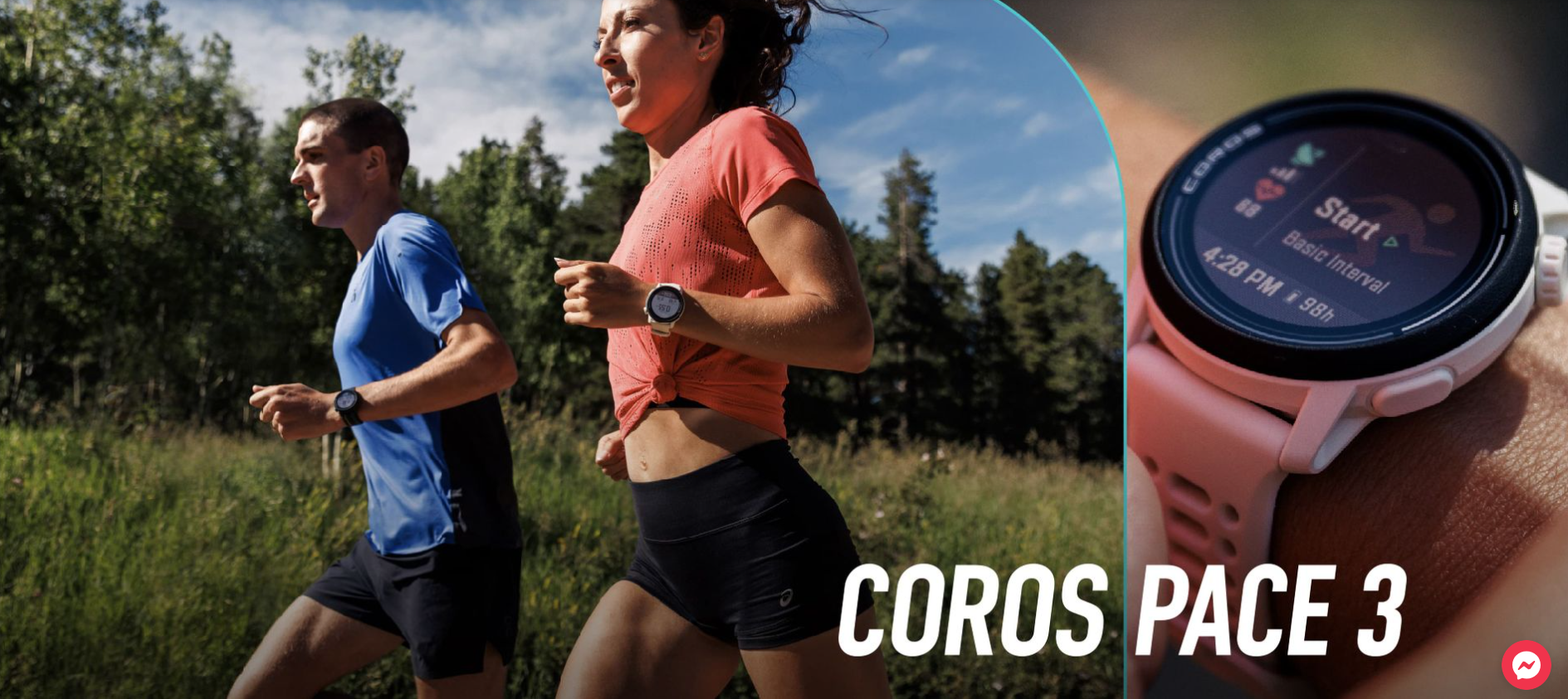 dong ho gps coros pace 3 1 Đồng hồ thể thao GPS Coros Pace 3 (Dây Silicone) - YCB.vn