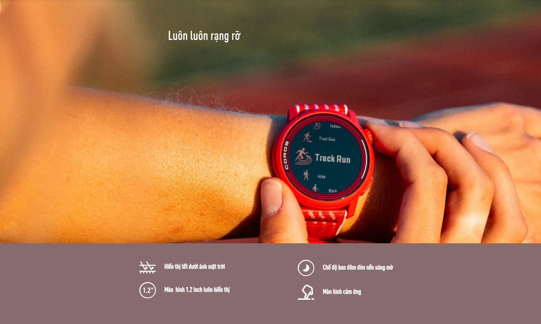 dong ho gps coros pace 3 15 Đồng hồ thể thao GPS Coros Pace 3 (Dây Silicone) - YCB.vn