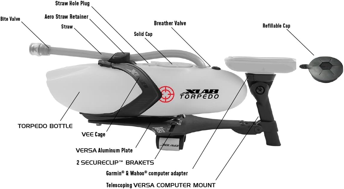 XLAB Torpedo Vesa 200 Aluminum Bình nước gắn tay nghỉ XLAB Torpedo Vesa 200 Aluminum - YCB.vn