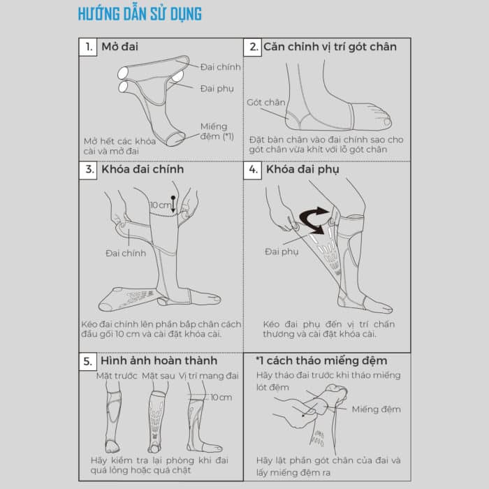 dai got chan bonbone achilles tendon up 1 Đai hỗ trợ bắp chân và gót chân Bonbone Achilles Tendon UP - YCB.vn