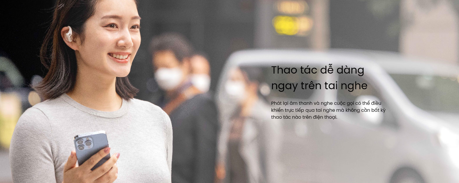 Tai nghe Open-Ear Shokz OpenFit 6 tai nghe shokz openfit 12 Tai nghe Open-Ear Shokz OpenFit - YCB.vn