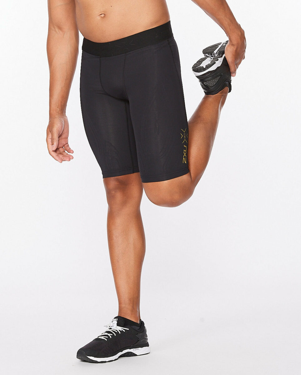 Force Compression Shorts Black Gold 5 Quần đùi bó cơ nam 2XU Force Compression Shorts - YCB.vn