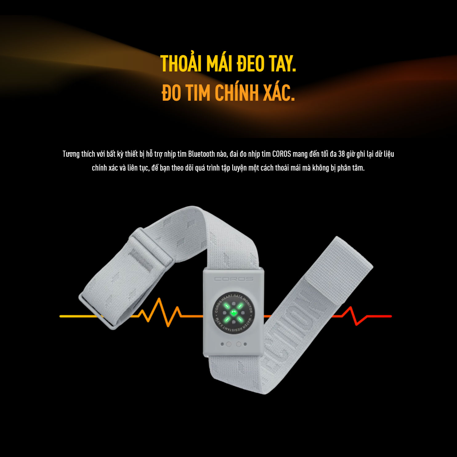 Dây đo nhịp tim Coros Heart Rate Monitor 4 dai do nhip tim coros heart rate monitor 2 Dây đo nhịp tim Coros Heart Rate Monitor - YCB.vn