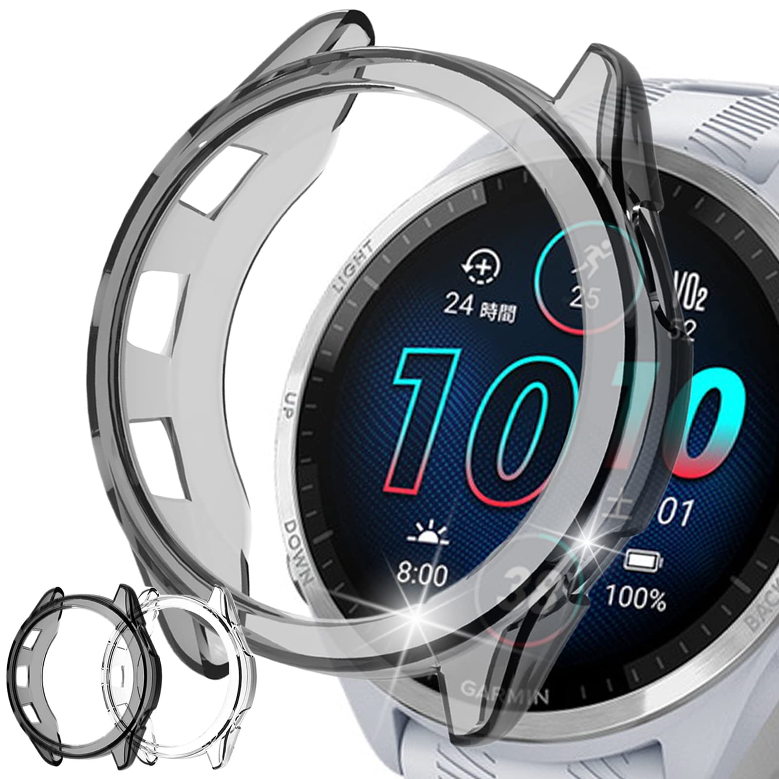 case dong ho tpu garmin forerunner 965 1 Case đồng hồ TPU cho Garmin Forerunner 965 - YCB.vn