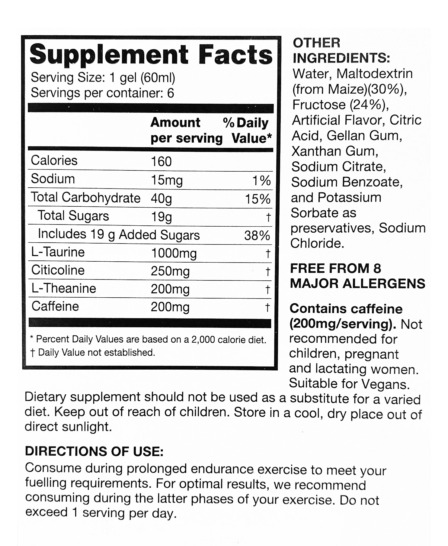 gel nang luong sis beta fuel nootropics 40g carb 9 Gel năng lượng SIS Beta Fuel Gel (40g Carb) - YCB.vn