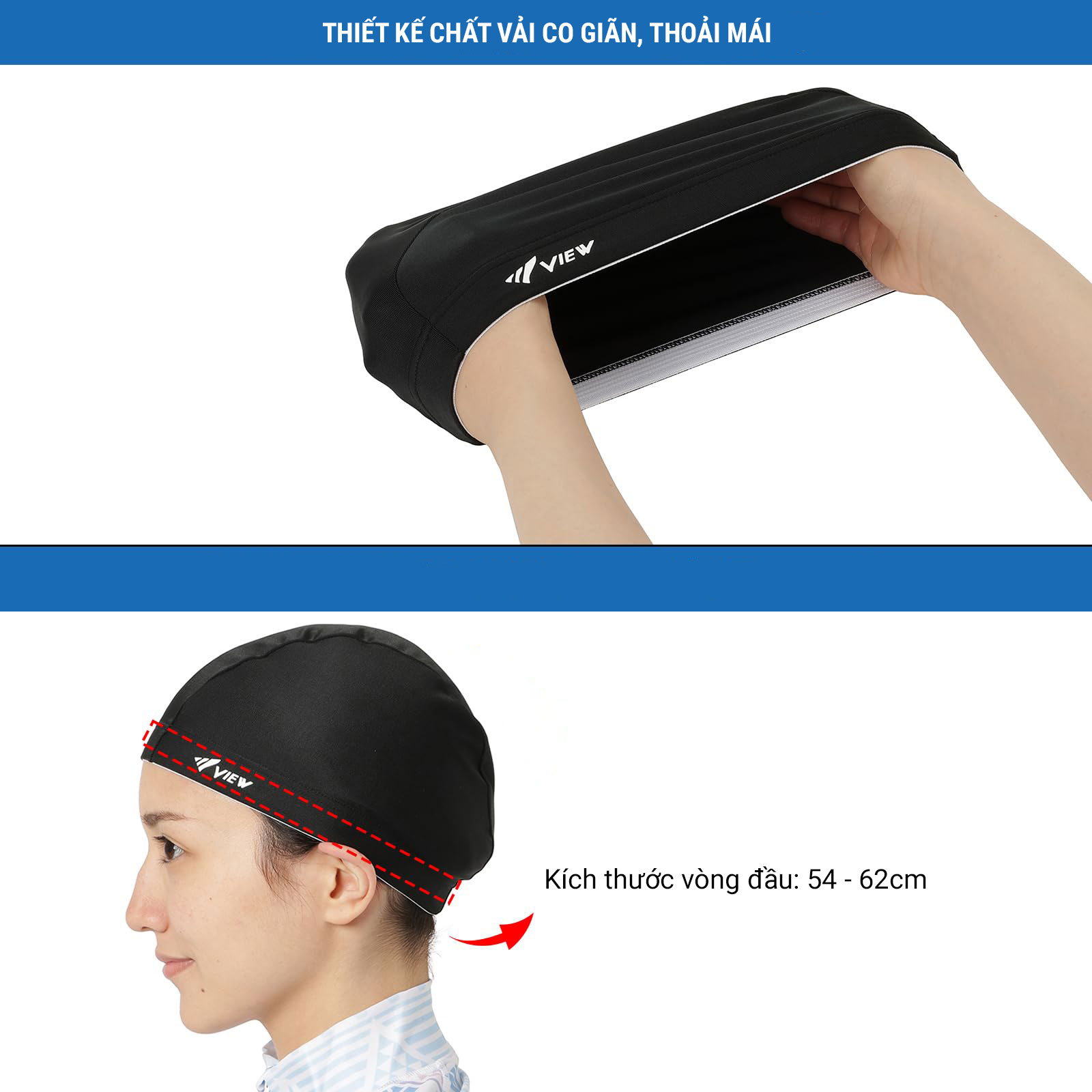 Nón bơi vải View V52 1 non boi vai view v52 1 Nón bơi vải View V52 - YCB.vn
