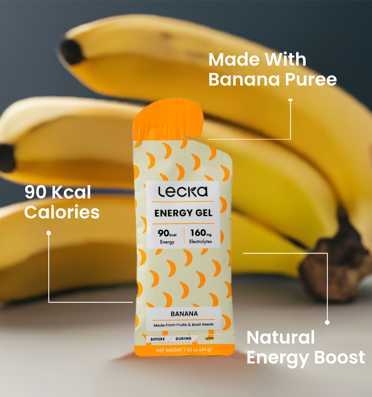 Gel năng lượng Lecka Energy Gel - Chuối 1 gel lecka chuoi 3 Gel năng lượng Lecka Energy Gel - Chuối - YCB.vn