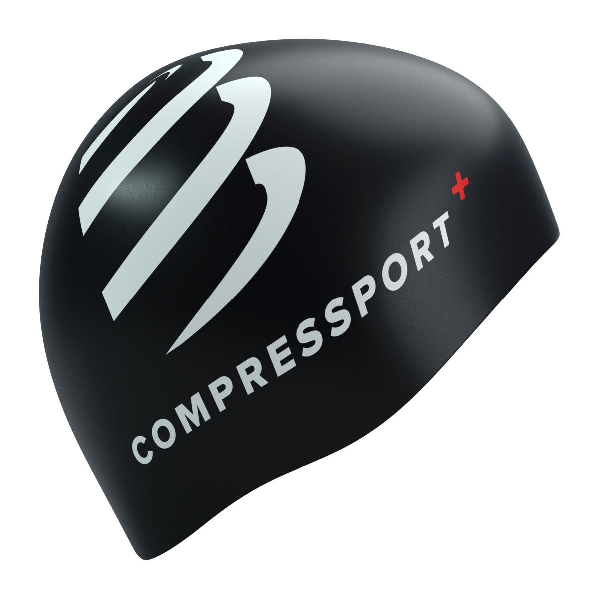 non boi compressport swim cap 1 Nón bơi Compressport Silicone Swim Cap - Black/White - YCB.vn