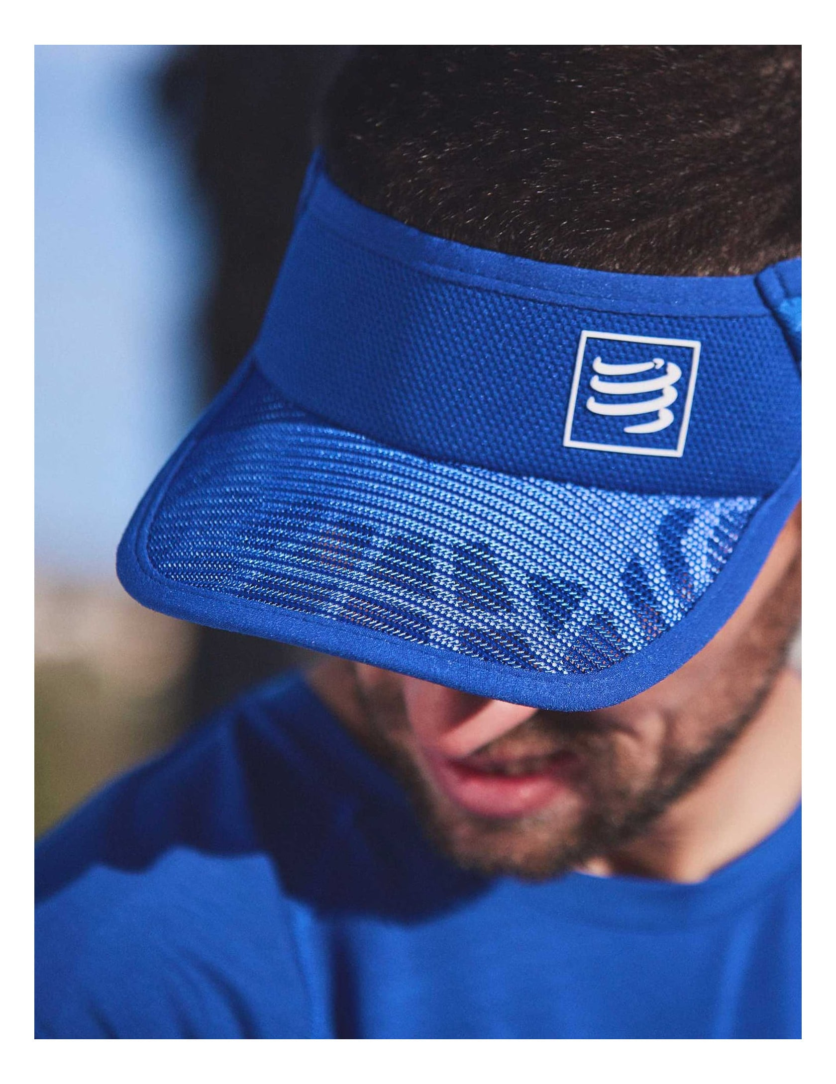 Nón thể thao hở đầu Compressport Spiderweb Ultralight Visor 2 spiderweb ultralight visor sodalite white 1 Nón thể thao hở đầu Compressport Spiderweb Ultralight Visor - YCB.vn