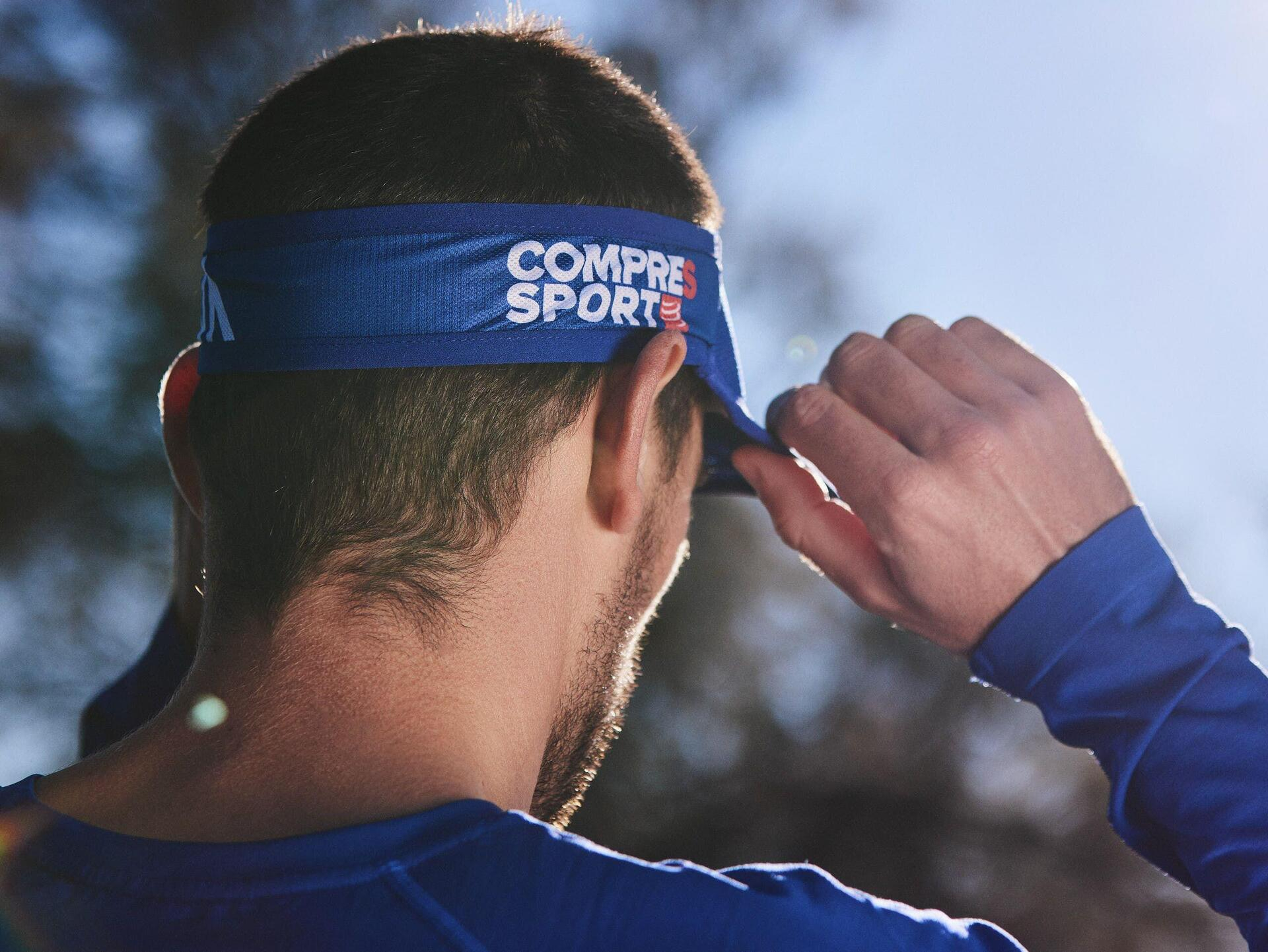 Nón thể thao hở đầu Compressport Spiderweb Ultralight Visor 1 spiderweb ultralight visor sodalite white 8 Nón thể thao hở đầu Compressport Spiderweb Ultralight Visor - YCB.vn
