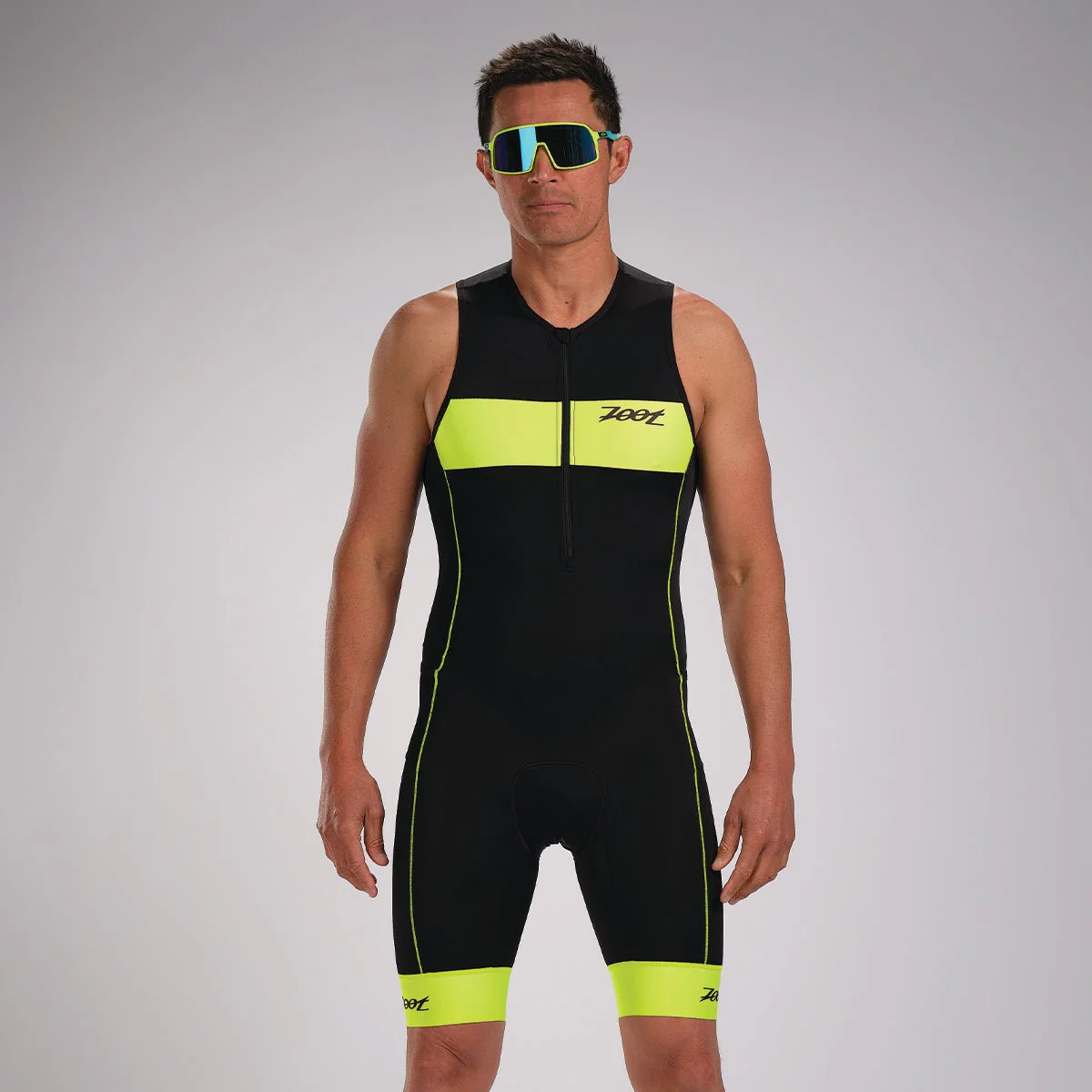 zoot mens core triathlon racesuit safety yellow 2 Bộ quần áo trisuit nam Zoot Mens Core Triathlon Racesuit - Safety Yellow - YCB.vn
