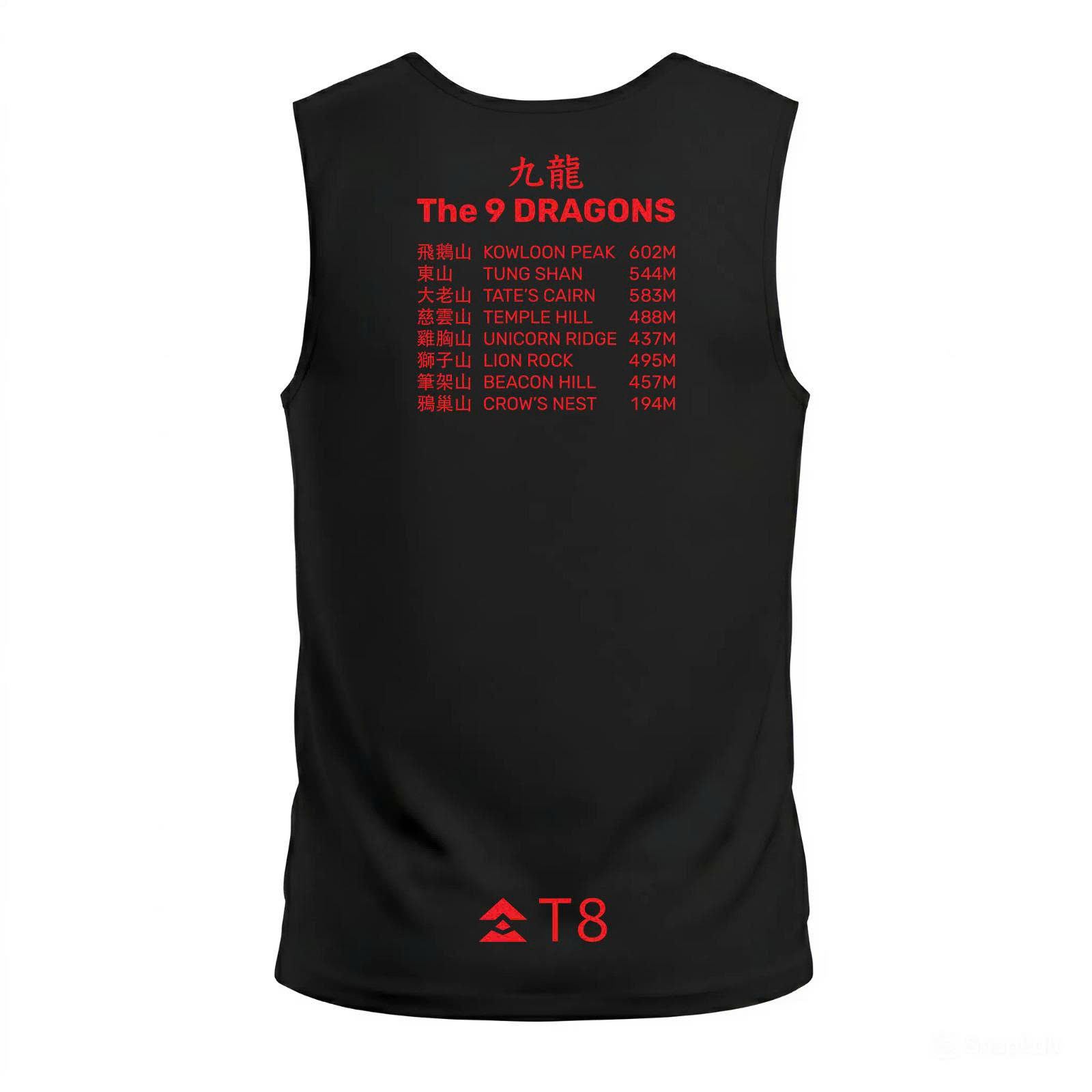 ao chay bo dia hinh t8 men trail tank the 9 dragons 2 2 Áo Chạy Bộ Nam T8 Men's Trail Tank - The 9 Dragons 2 Edition - YCB.vn
