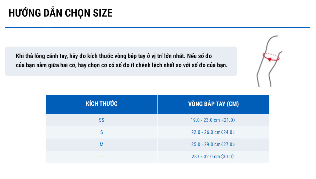 zamst arm sleeves size Bó Ống Tay Thể Thao ZAMST Arm Sleeves - YCB.vn